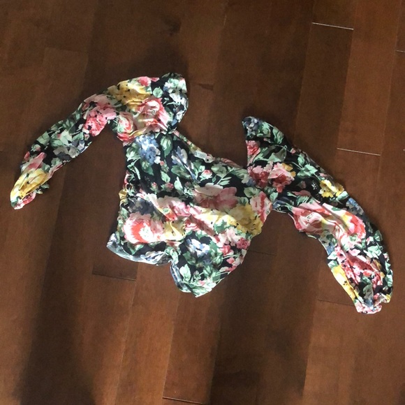 Cute zara floral crop top - Picture 1 of 4